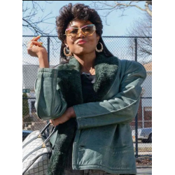 Power Book III Patina Miller Leather Jacket